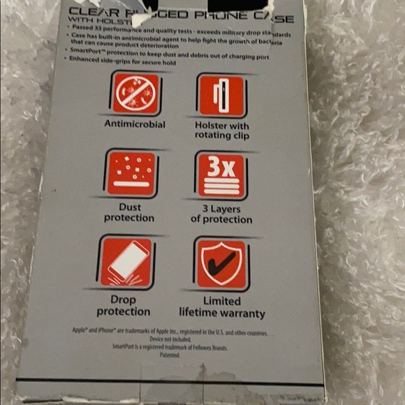 BLackweb Clear Rugged Phone Case With Holster - Picture 4 of 4